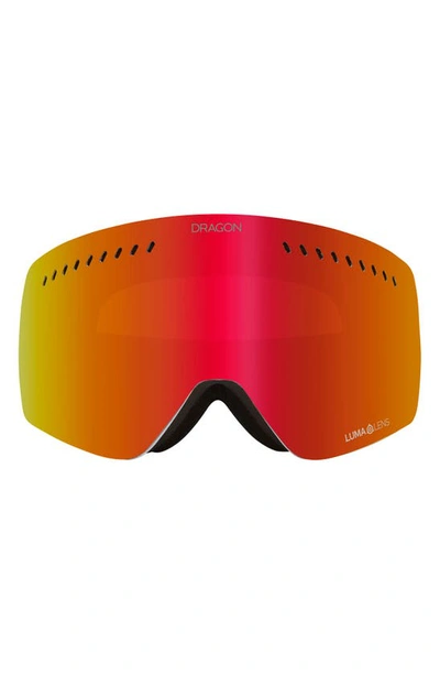 Shop Dragon Nfx Frameless Snow Goggles In Corduroy/ Red Ion/ Rose