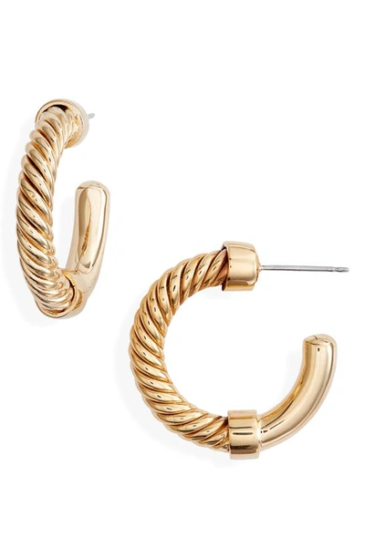 Shop Soko Uzi Mini Hoop Earrings In Gold