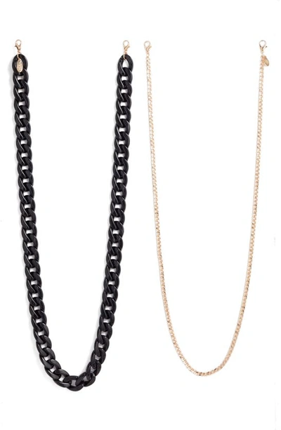 Shop 8 Other Reasons 2-pack Adult Face Mask Chains In Gold And Black