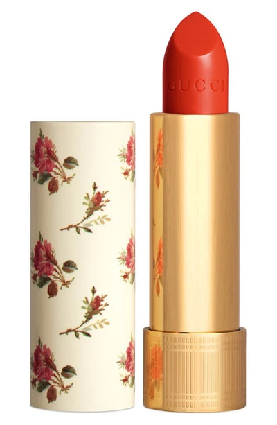 Shop Gucci Rouge A Levres Voile Sheer Lipstick In Agatha Orange