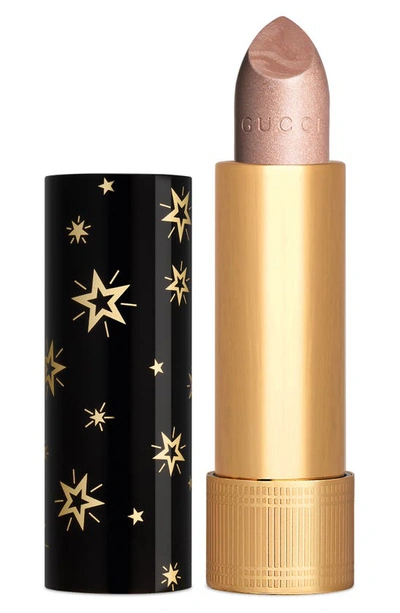 Shop Gucci Rouge A Levres Gothique Metallic Lipstick In Judith Deep Silver