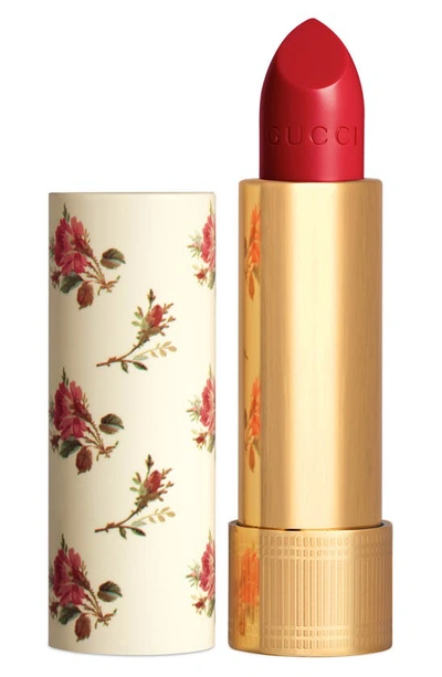 Shop Gucci Rouge A Levres Voile Sheer Lipstick In Goldie Red