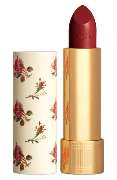 Shop Gucci Rouge A Levres Voile Sheer Lipstick In Eadie Scarlet