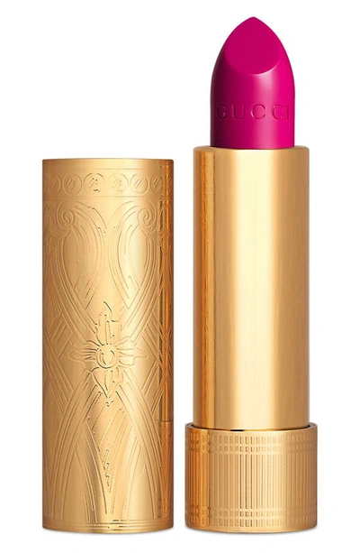 Shop Gucci Rouge À Lèvres Satin Lipstick In Cassie Magenta