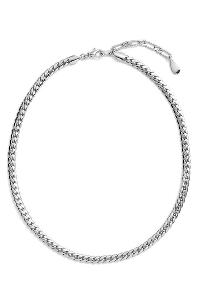 Shop Jenny Bird Biggie Cuban Link Chain Necklace In High Polish Silver