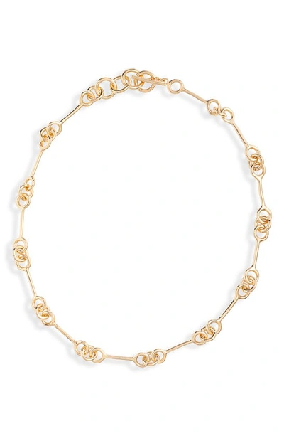Shop Soko Code Collar Necklace In Gold