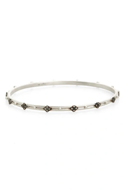 Shop Armenta New World Crivelli Diamond Bangle In Silver