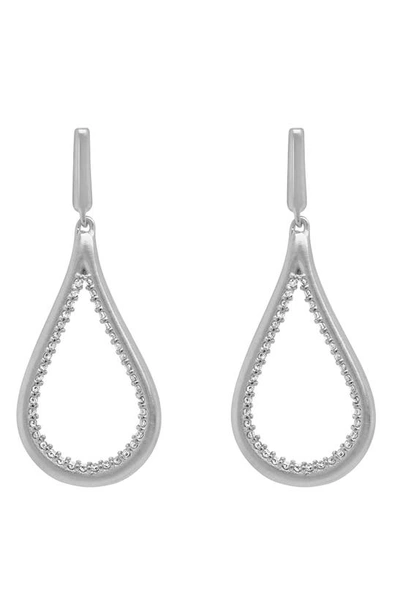 Shop Dean Davidson Teardrop Earrings In White Topaz/silver