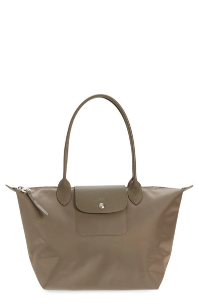 Shop Longchamp Small Le Pliage Tote In Taupe