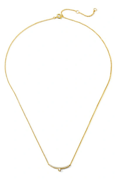 Shop Ajoa Bar Pendant Necklace In Gold