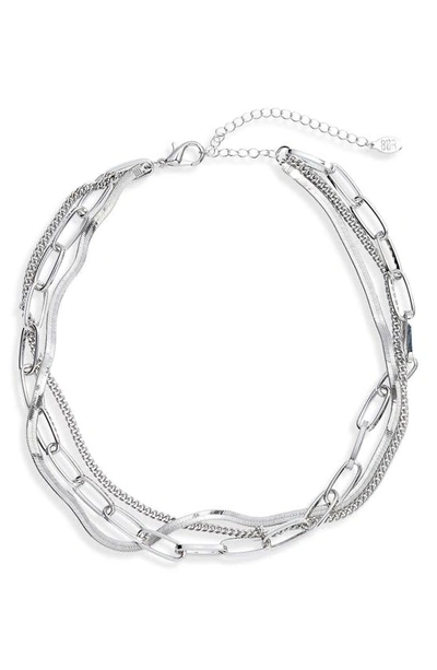 Shop 8 Other Reasons Layered Chain Necklace In Silver