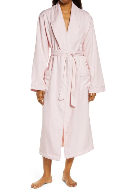 Shop Majestic Sherbrooke Brushed Microfiber Robe In Pink