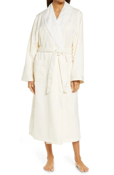 Shop Majestic Sherbrooke Brushed Microfiber Robe In Natural