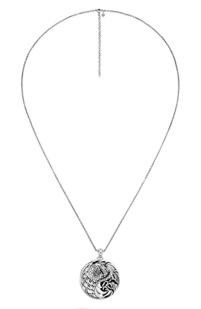 Shop John Hardy Naga Round Sterling Silver Pendant Necklace