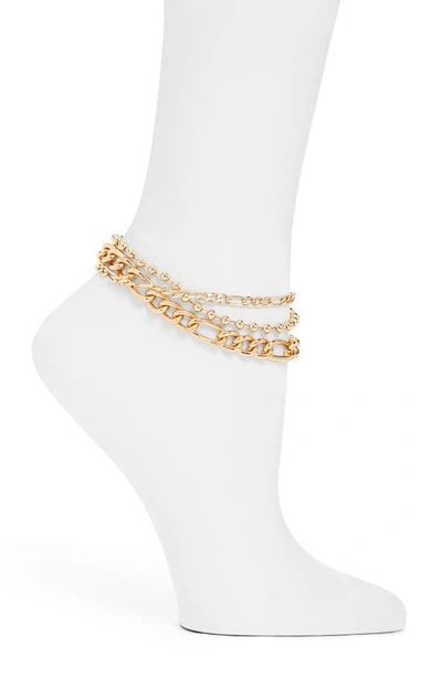 Shop 8 Other Reasons Anklet Bracelet Set In Gold