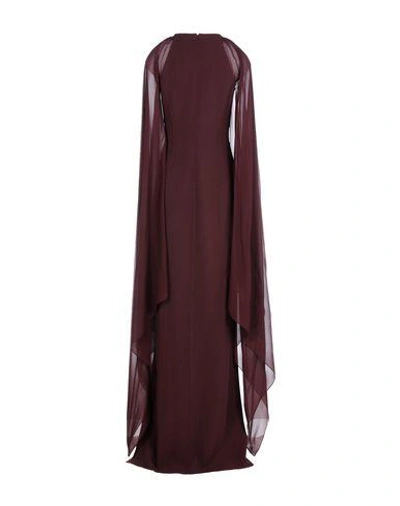 Shop Michael Kors Long Dresses In Maroon