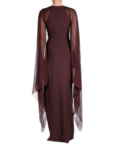 Shop Michael Kors Long Dresses In Maroon