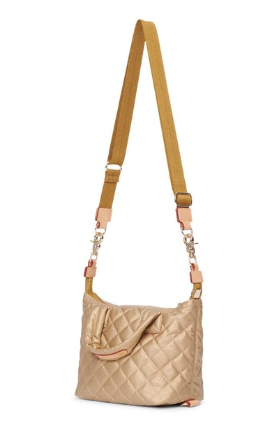 Shop Mz Wallace Micro Sutton Tote In Gold