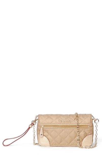 Shop Mz Wallace Crosby Convertible Wristlet In Gold Metallic