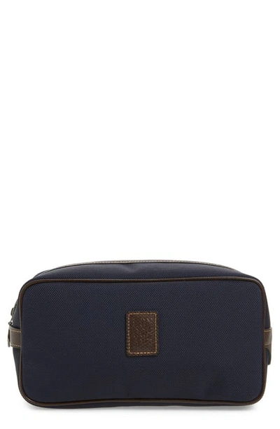 Shop Longchamp Boxford Canvas & Leather Cosmetics Case In Blue