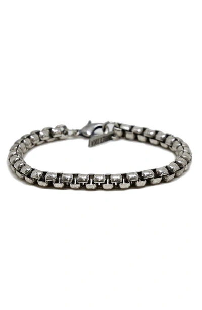 Shop Ettika Steel Chain Bracelet In Silver