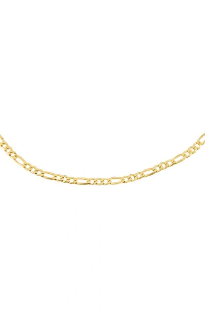 Shop Adinas Jewels Figaro Chain Necklace In Gold
