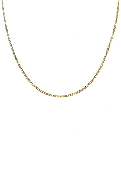 Shop Adinas Jewels Baby Cuban Link Chain Necklace In Gold