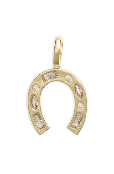 Shop Melinda Maria Icons Lucky Horseshoe Charm In Gold