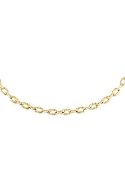 Shop Adinas Jewels Chunky Oval Link Choker In Gold