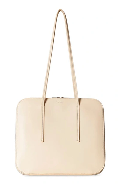 Shop The Row Twin Leather Satchel In Vanilla Pld