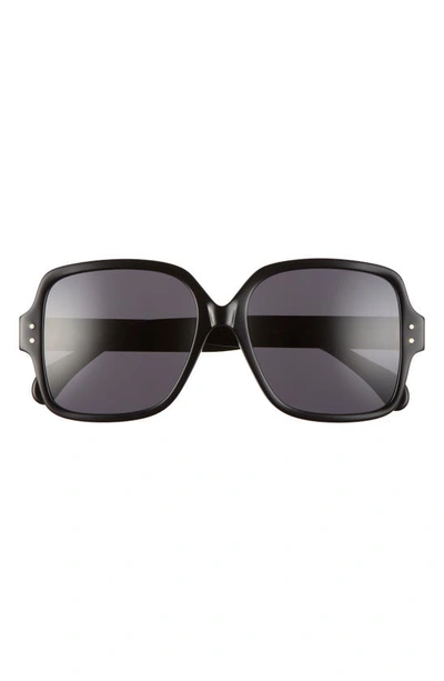 Shop Alaïa 56mm Square Sunglasses In Black