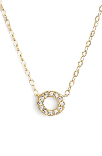 Shop Nadri Initial Pendant Necklace In O Gold