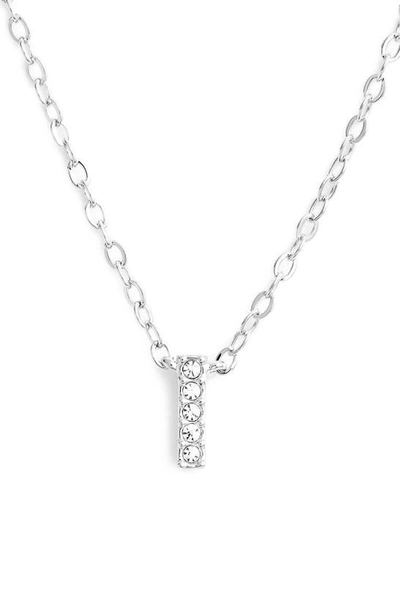 Shop Nadri Initial Pendant Necklace In I Silver