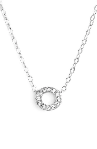 Shop Nadri Initial Pendant Necklace In O Silver