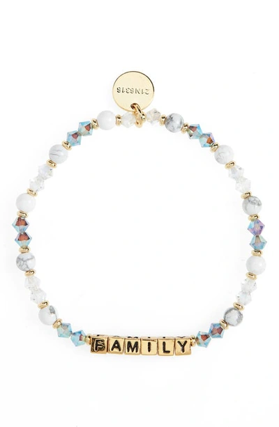 Shop Little Words Project The  Family Stretch Bracelet In Msh/ Gold