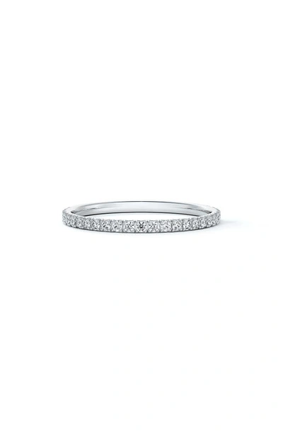 Shop Forevermark Engagement & Commitment French Pavé Diamond Band In Platinum