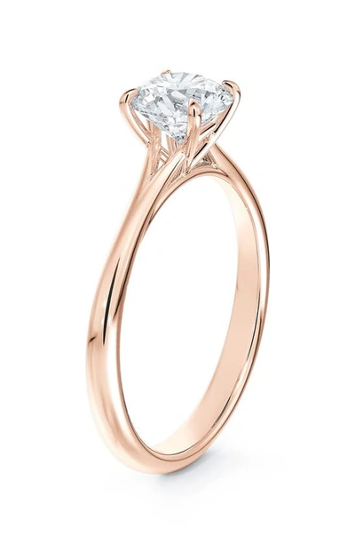 Shop Forevermark Icon(tm) Setting Round Diamond Engagement Ring In Rose Gold-d0.70ct