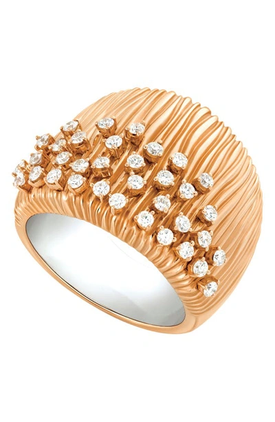 Shop Hueb Bahia Diamond Band Ring In Rose Gold