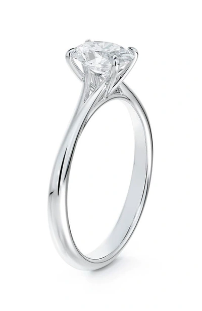 Shop Forevermark Icon™ Setting Oval Diamond Engagement Ring In Platinum-d0.70ct