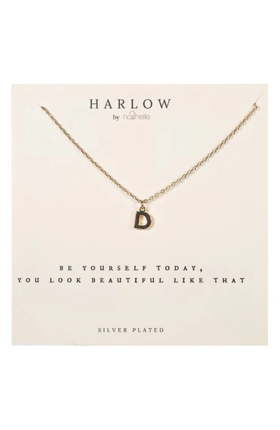 Shop Nashelle Initial Charm Necklace In Gold D