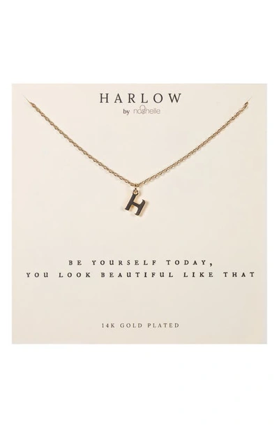 Shop Nashelle Initial Charm Necklace In Gold H