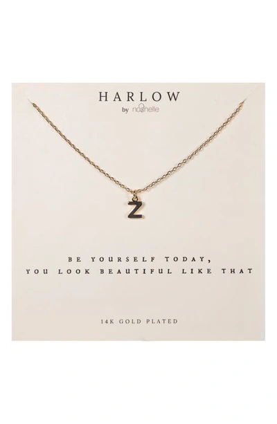 Shop Nashelle Initial Charm Necklace In Gold Z