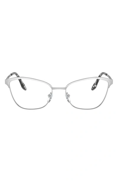 Shop Prada 54mm Cat Eye Optical Glasses In Silver