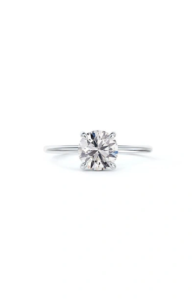 Shop Forevermark De Beers  Delicate Icon™ Setting Round Diamond Engagement Ring In Platinum-d0.70ct
