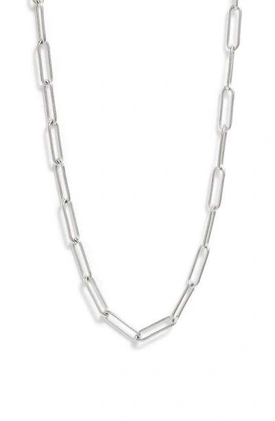 Shop Anzie Paper Clip Starburst Necklace In Silver