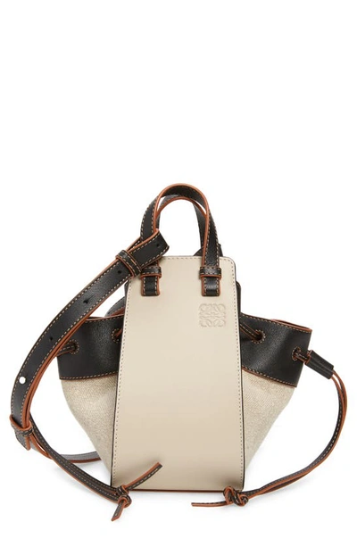 Loewe Hammock DW Mini Bag in Light Oat & Black