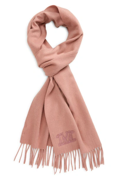 Shop Max Mara Dalia Cashmere Scarf In Antique Rose