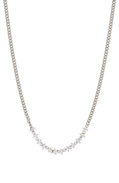 Shop Luv Aj Ballier Curb Chain Necklace In Silver