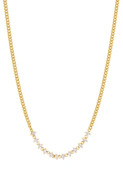 Shop Luv Aj Ballier Curb Chain Necklace In Gold