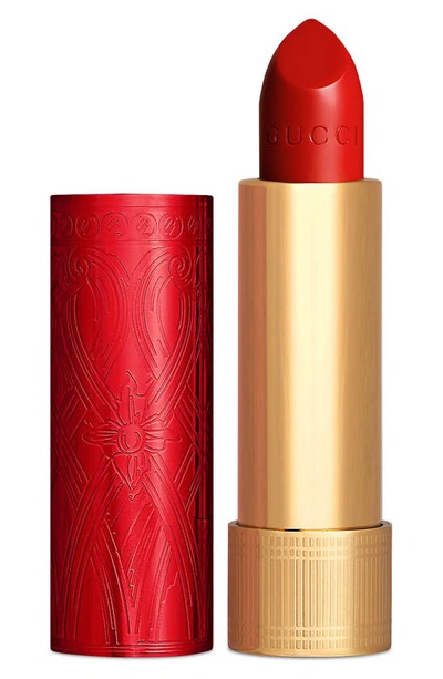 Shop Gucci Lunar New Year Rouge À Lèvres Satin Lipstick In 513 Emmy Red